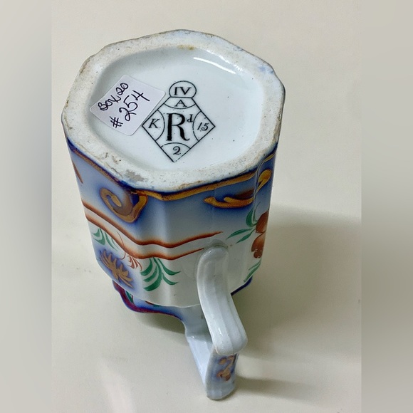 19th Century Antique Gaudy Welsh PAGODA Hexagonal Lustreware Pitcher Jug - Picture 10 of 16